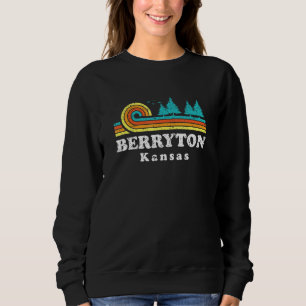 Evergreen Sunset Berryton Forest Kansas Woods Natu Sweatshirt