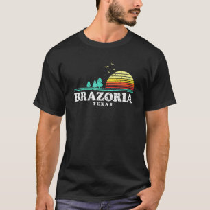 Evergreen Sunset Brazoria Forest Texas Woods Campi T-Shirt