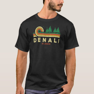 Evergreen Sunset Denali Forest Alaska Woods Nature T-Shirt