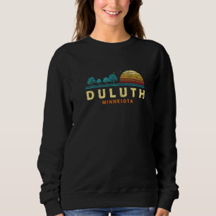 Evergreen Sunset Duluth Forest Minnesota Woods Nat Sweatshirt