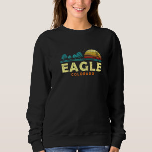 Evergreen Sunset Eagle Forest Colorado Woods Natur Sweatshirt