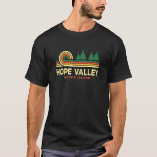 Evergreen Sunset Hope Valley Forest Rhode Island W T-Shirt