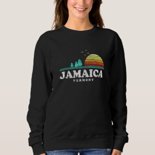 Evergreen Sunset Jamaica Forest Vermont Woods Camp Sweatshirt