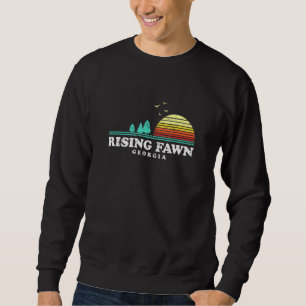 Evergreen Sunset Rising Fawn Forest Georgia Woods  Sweatshirt