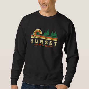 Evergreen Sunset South Carolina Forest Sc Woods Na Sweatshirt