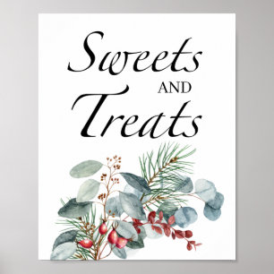  Evergreen sweets and treats baby shower Poster