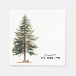 Evergreen Tree Party Napkin