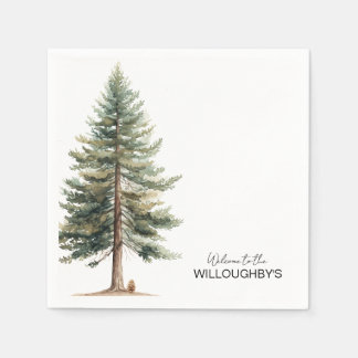 Evergreen Tree Party Napkin