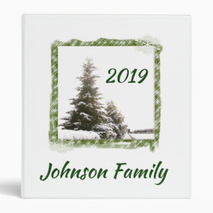 Evergreen Trees Christmas Binder