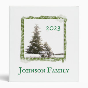 Evergreen Trees Christmas Binder