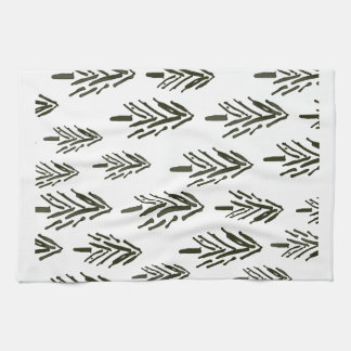 Evergreen trees kitchen towel