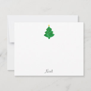 Evergreen Watercolor Christmas Tree Card