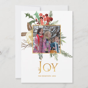 Evergreen - Wintertide Woodland Christmas Photo Card