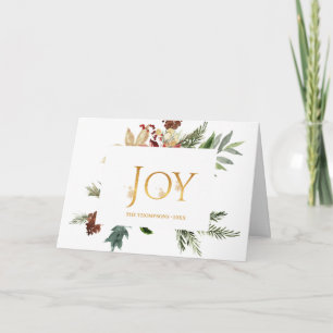 Evergreen - Wintertide Woodland Christmas Photo Card