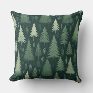 Evergreen Wonderland Throw Pillow