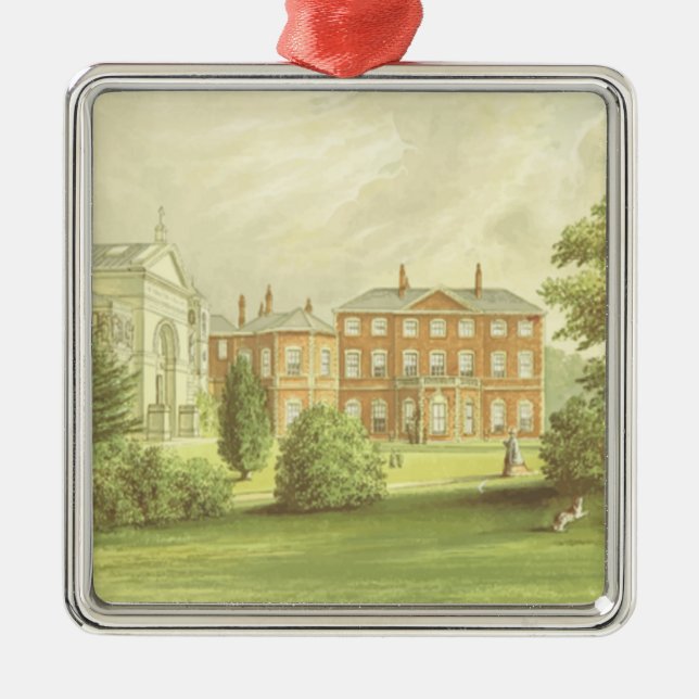 Everingham Park drawing Metal Ornament (Front)