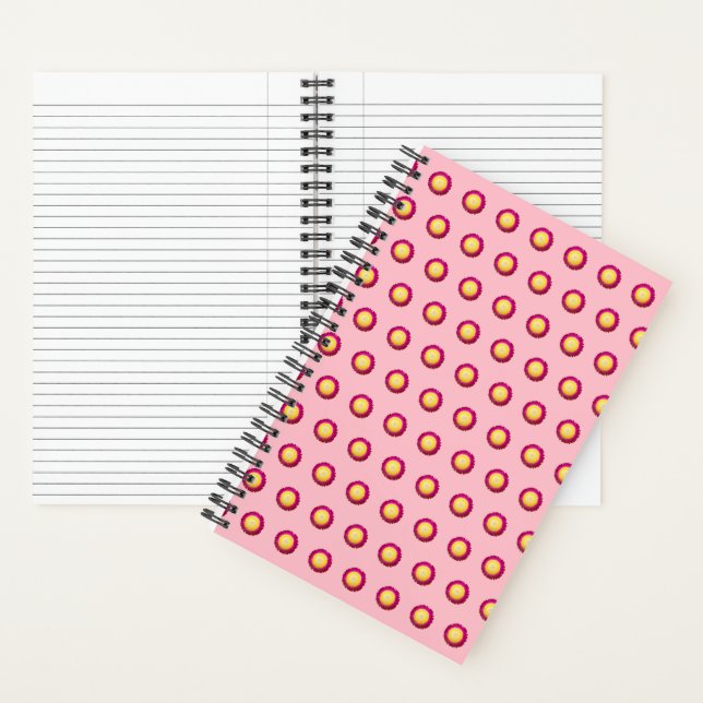 Everlasting Flower Seamless Pattern on Notebook (Inside)