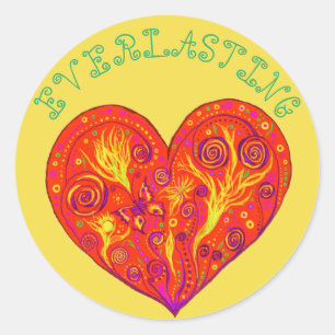 Everlasting Love Classic Round Sticker