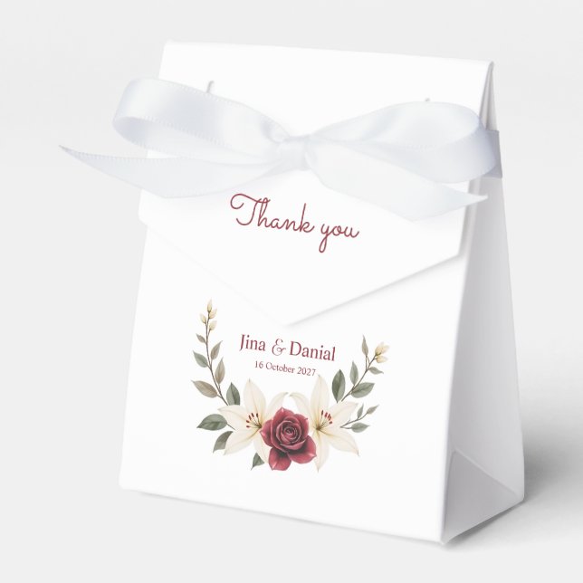 Everlasting Love Favor Box (Front Side)