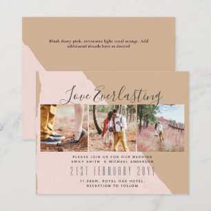 Everlasting Love PHOTO COLLAGE Wedding Event Invit