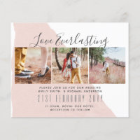 Everlasting Love PHOTO COLLAGE Wedding Event Invit