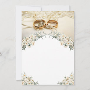 “Everlasting Vows - Timeless Wedding Card” Invitation