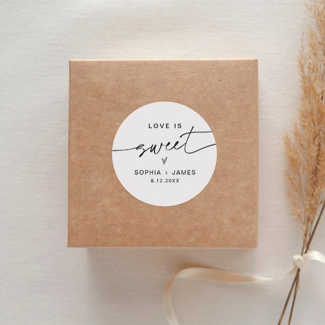 EVERLEIGH Love is Sweet Sticker 1.5"(feuille de 20 (Créateur téléchargé)