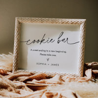 EVERLEIGH Minimalist Cookie Bar Wedding Favour Sig