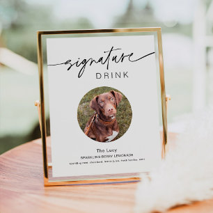 EVERLEIGH Pet Signature Drink Wedding Sign
