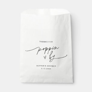 EVERLEIGH Popcorn Favor Thanks for Poppin By Favour Bag