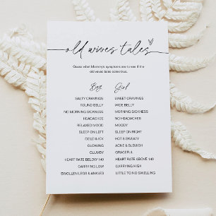 EVERLEIGIGING Old Wives Tales Baby shower Carte de