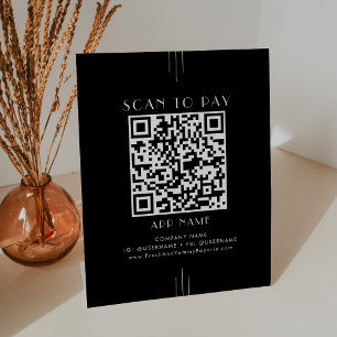 EVERLY Art Déco Moderne Panneau de Paiement par Sc