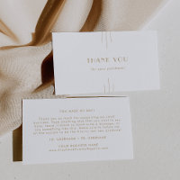EVERLY Gold Art Deco Simple Geometric Thank You