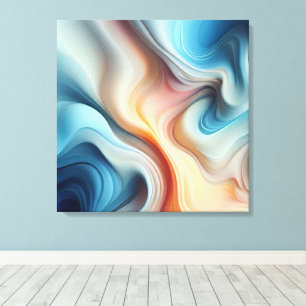 Evermore Abstract Stretched Canvas Print
