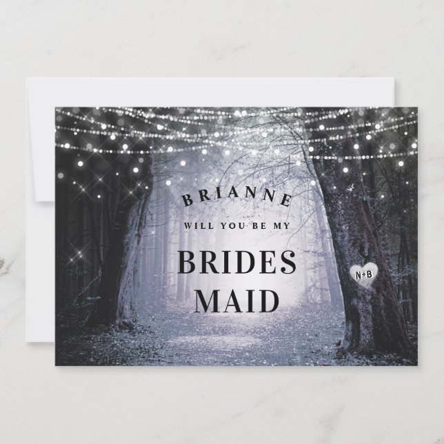 Evermore | Enchanted Bridesmaid Proposal Card (Front)