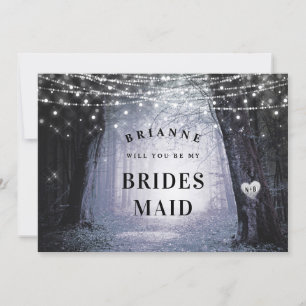 Evermore   Enchanted Bridesmaid Proposal Card