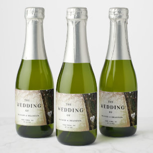 Evermore   Enchanted Fairy Forest Wedding Welcome Sparkling Wine Label