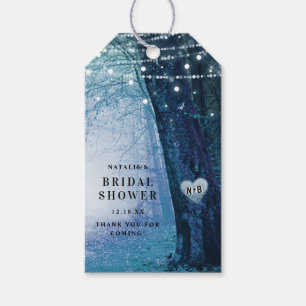 Evermore   Enchanted Forest   Blue Bridal Shower Gift Tags