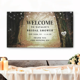 Evermore   Enchanted Forest Bridal Shower Welcome Banner