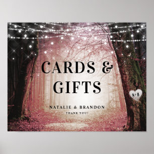 Evermore Enchanted Forest Pink Cards & Gifts Poster
