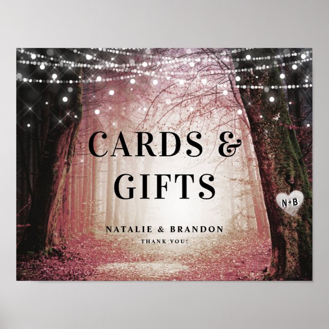 Evermore | Enchanted Forest | Pink Cards & Gifts Poster (Front)