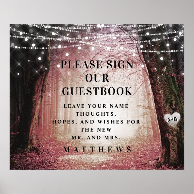 Evermore | Enchanted Forest | Sign our Guestbook (Front)