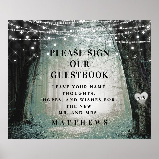 Evermore | Enchanted Forest | Sign our Guestbook (Front)