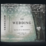 Evermore | Enchanted Forest Wedding Photo Album Binder<br><div class="desc">Evermore | Enchanted Fairy Forest | Moss Green Wedding Invitation Suite. Dreamy magical fantasy woodland, with ethereal string lights and faerie orbs glowing and sparkling all around. The image has a moonlit glow, for a romantic night wedding venue lit up. This bewitching design is sure to mesmerize your guests! The...</div>