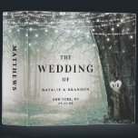 Evermore | Enchanted Forest Wedding Photo Album Binder<br><div class="desc">Evermore | Enchanted Fairy Forest | Moss Green Wedding Invitation Suite. Dreamy magical fantasy woodland, with ethereal string lights and faerie orbs glowing and sparkling all around. The image has a moonlit glow, for a romantic night wedding venue lit up. This bewitching design is sure to mesmerize your guests! The...</div>