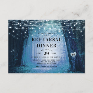 Evermore Enchanted Forest Wedding Rehearsal Dinner Invitation
