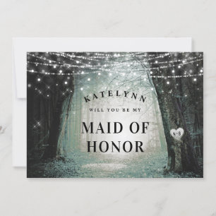 Evermore Enchanted Maid of Honour Proposal Card