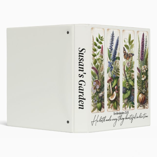 Everthing beautiful in His time botanical Binder (Background)
