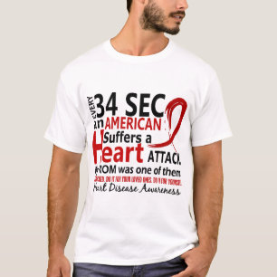 Every 34 Seconds Mom Heart Disease / Attack T-Shirt