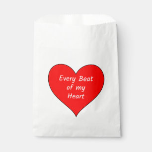 Every Beat of My Heart Favour Bag